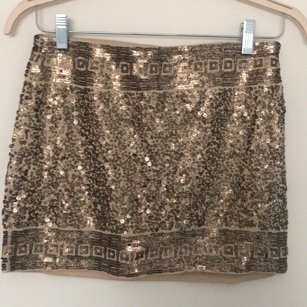 Unique Sequin Mini Skirt